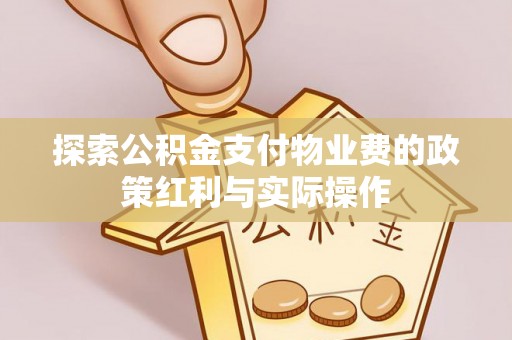 口湖探索公积金支付物业费的政策红利与实际操作