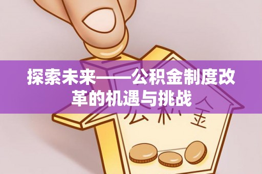 口湖探索未来——公积金制度改革的机遇与挑战