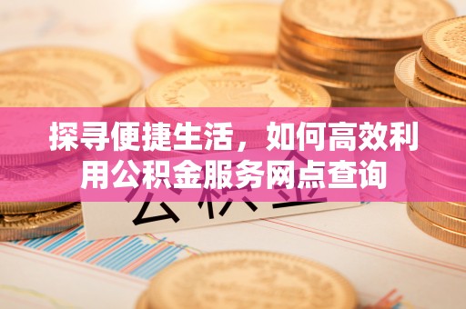 口湖探寻便捷生活，如何高效利用公积金服务网点查询