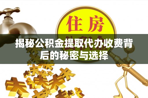 口湖揭秘公积金提取代办收费背后的秘密与选择