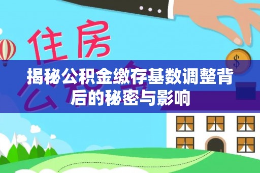 口湖揭秘公积金缴存基数调整背后的秘密与影响