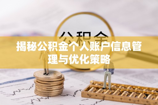 口湖揭秘公积金个人账户信息管理与优化策略