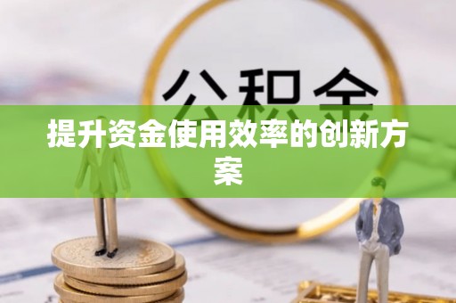 口湖提升资金使用效率的创新方案