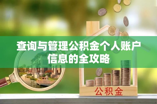 口湖查询与管理公积金个人账户信息的全攻略