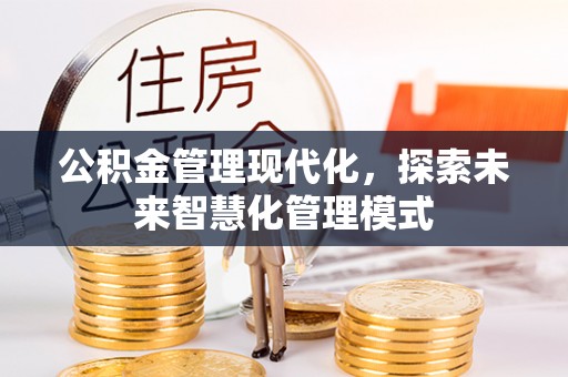 口湖公积金管理现代化，探索未来智慧化管理模式