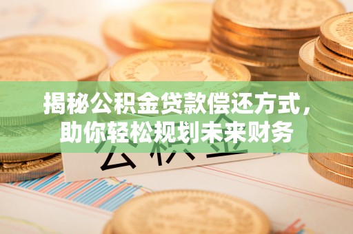 口湖揭秘公积金贷款偿还方式，助你轻松规划未来财务