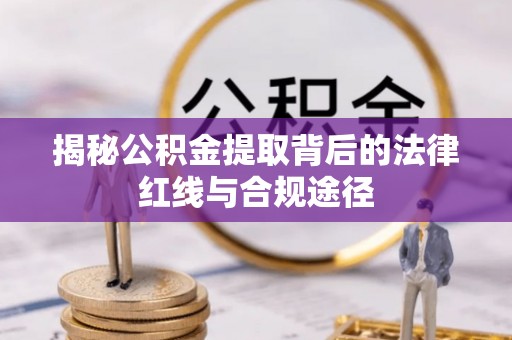 口湖揭秘公积金提取背后的法律红线与合规途径