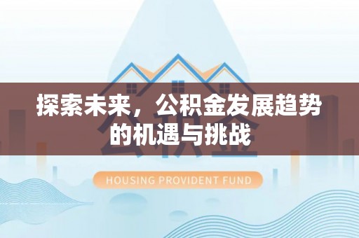 口湖探索未来，公积金发展趋势的机遇与挑战