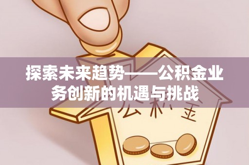 口湖探索未来趋势——公积金业务创新的机遇与挑战