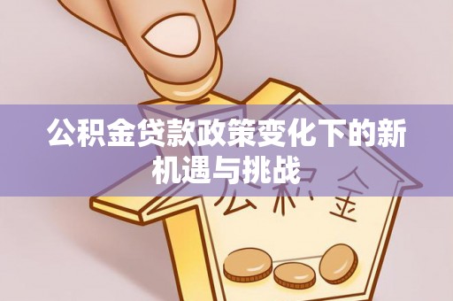口湖公积金贷款政策变化下的新机遇与挑战