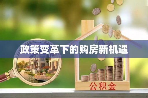 口湖政策变革下的购房新机遇