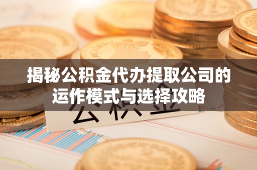 口湖揭秘公积金代办提取公司的运作模式与选择攻略