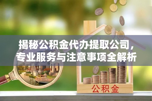 口湖揭秘公积金代办提取公司，专业服务与注意事项全解析