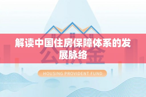 口湖解读中国住房保障体系的发展脉络