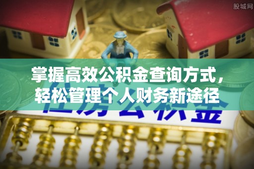 口湖掌握高效公积金查询方式，轻松管理个人财务新途径
