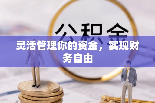 口湖灵活管理你的资金，实现财务自由