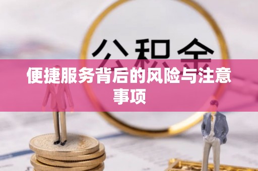 口湖便捷服务背后的风险与注意事项