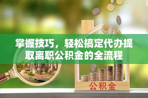 口湖掌握技巧，轻松搞定代办提取离职公积金的全流程